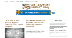 Desktop Screenshot of forgottenhistoryblog.com